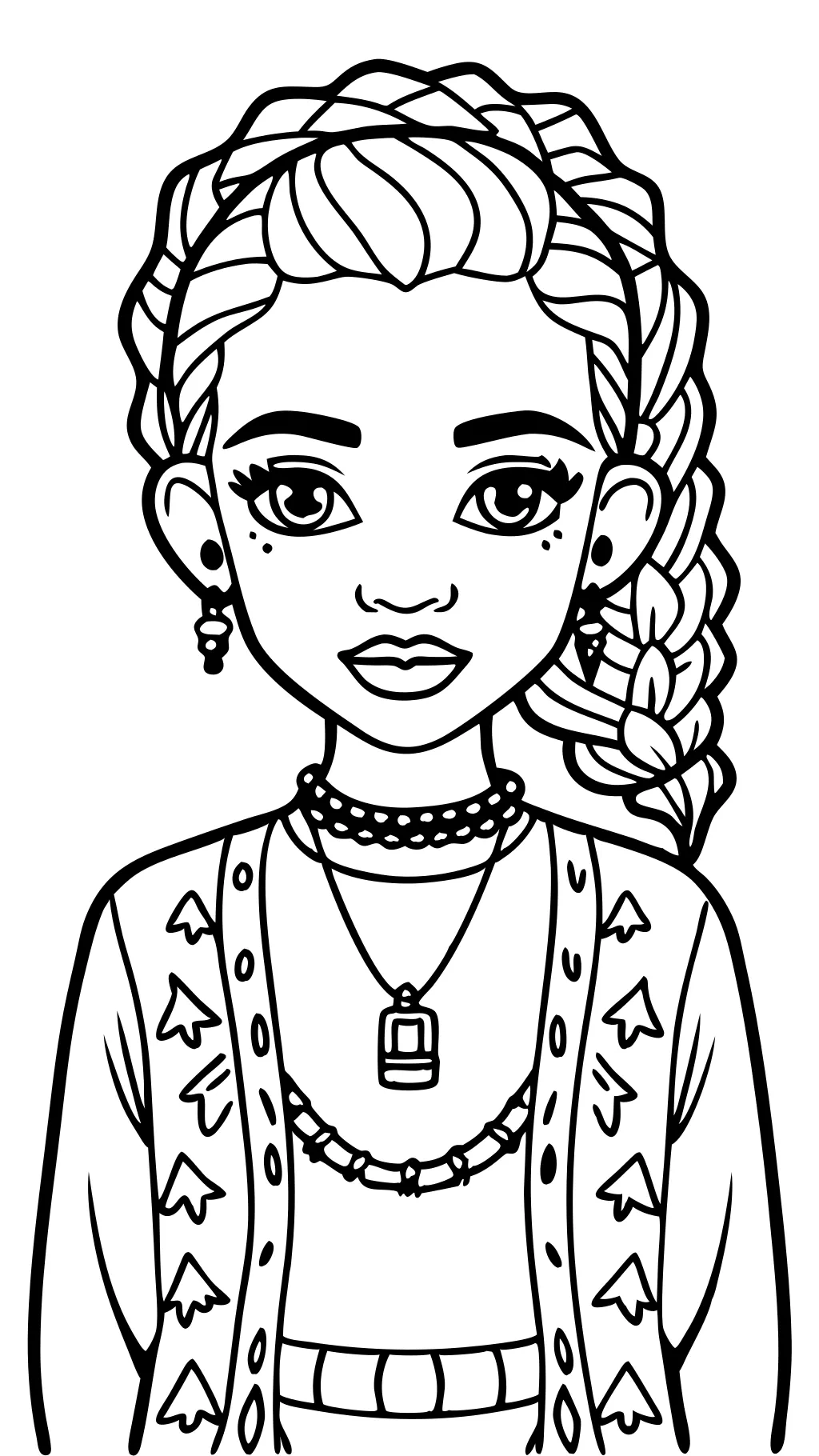 coloring pages of fashion